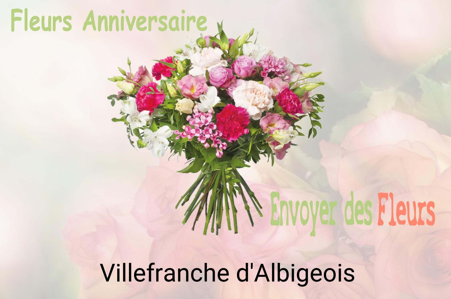 Bouquet de fleurs d’anniversaire livré à Villefranche-d'Albigeois