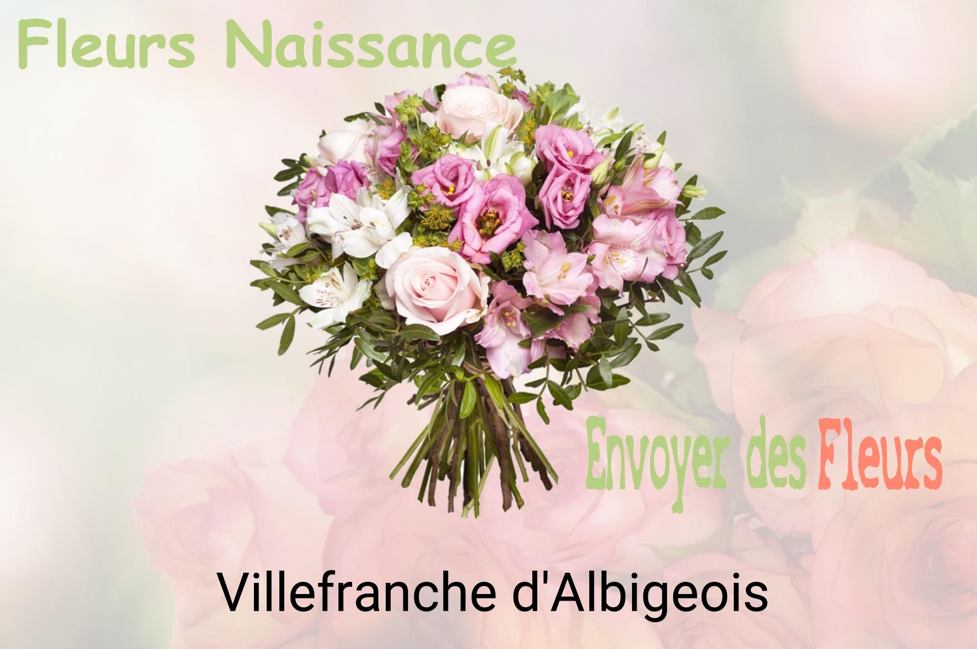 Bouquet de fleurs de naissance livré à Villefranche-d'Albigeois