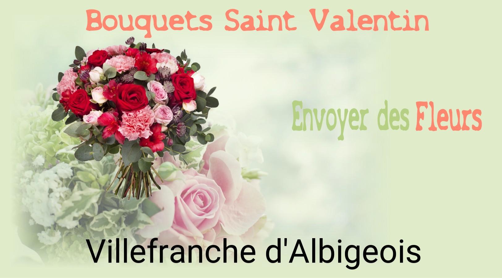 Roses de Saint-Valentin livrées à Villefranche-d'Albigeois
